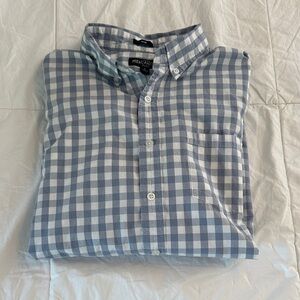 J. Crew Grey and White Checkered Shirt